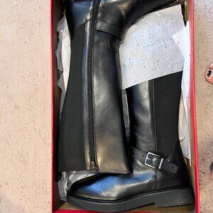 BLACK Maeve Riding Boots by Anthropologie